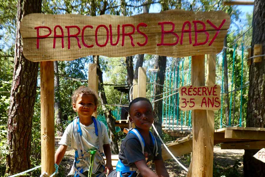 Feeling forest Saint hillaire de riez Vendée BABY- Parcours accrobranche enfants proche de La Roche sur Yon